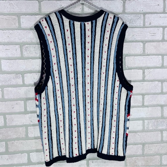 Vintage Marisa Christina Hand-Knit Bird and Birdhouse Vest Size L - Picture 3 of 9